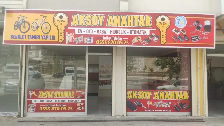 Aksoy Anahtar Şahinbey çilingir dükkânı dış cephesi